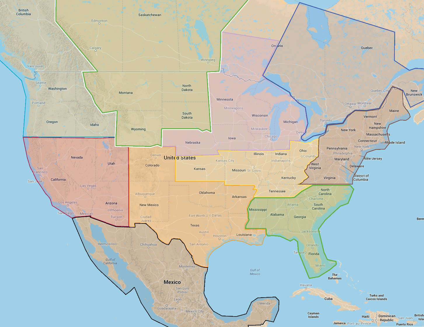 New Regions