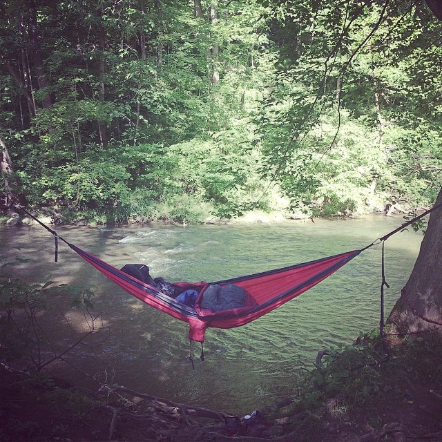 Slept like a baby #hammocks #esq2014 #bostonbikepolo