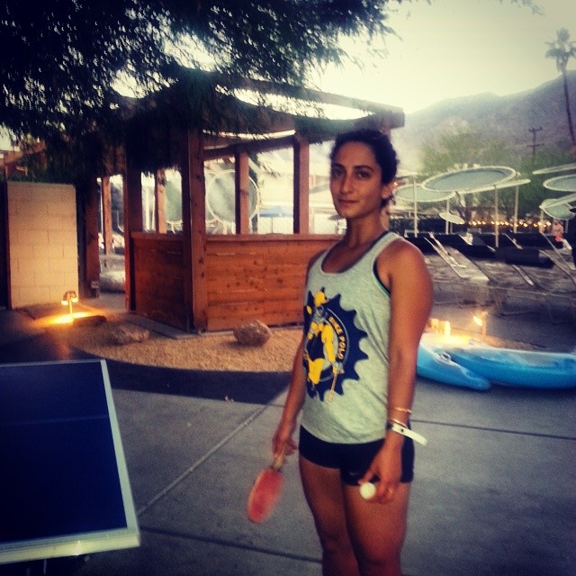 #bostonbikepolo #photoshoot womens tank launch #summer in the #desert #pingpong #acehotel #palmspringslife